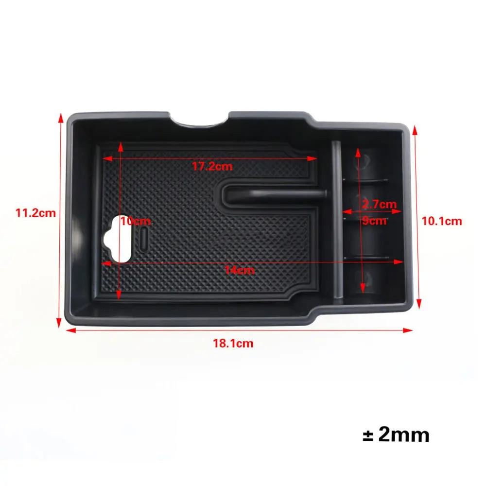 Car Armrest Storage Box for Jeep Renegade 2014 - 2023 Central Console Tray Organize additional angle