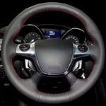 Car Steering Wheel Cover Perforated Microfiber Leather For Ford KUGA Escape 2013-2016 Focus 3 2012-2