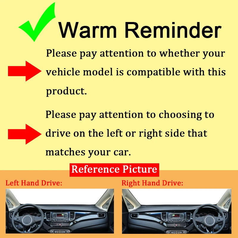 Car Dashboard Cover For JAC JS6 /JAC Sehol QX  2021-2025 Center Console Protector Carpet Dashmat Sun-shade Accessories