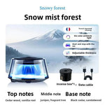 Snow Mountain Smart Car Fragrance Diffuser Rechargeable Mist Diffuser Auto Freshener Car Air Cloud RGB Interior Light Air W J5V6