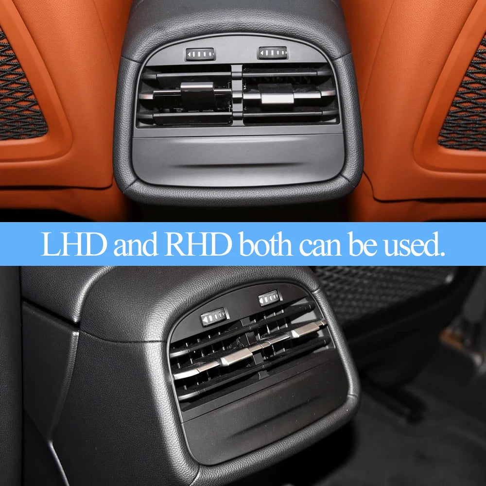 Rear Air Conditioning AC Vent Grille Outlet Cover Panel  Assembly Slider Clip For Maserati Ghibli 2014-2020 670021523