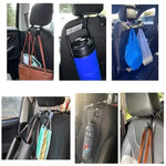 Car Seat Headrest Hook | Auto Back Seat Storage Organizer close-up view