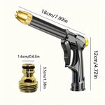 Portable High Pressure Water Gun | Adjustable Metal Cleaning Car Wash Nozzle additional angle