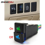 Car LED Light Double Key Seat Heated Button Heating Switch with Connecting Wire for Toyota Camry Pri