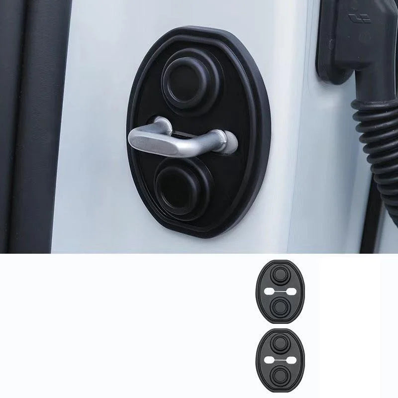 Silicone Car Door Latch Cushion Shockproof Mute Protective Cover close-up view