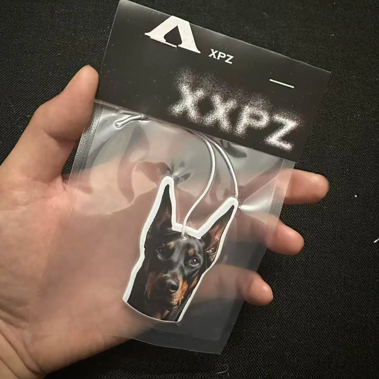 1/3pcs Doberman Car Air Freshener Auto Parts Car Hanging Funny Dog Shape Aromatherapy Sc detail view