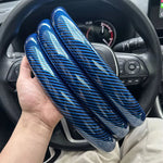 Laser Carbon Fiber Steering Wheel Cover 3 Pcs alternate view