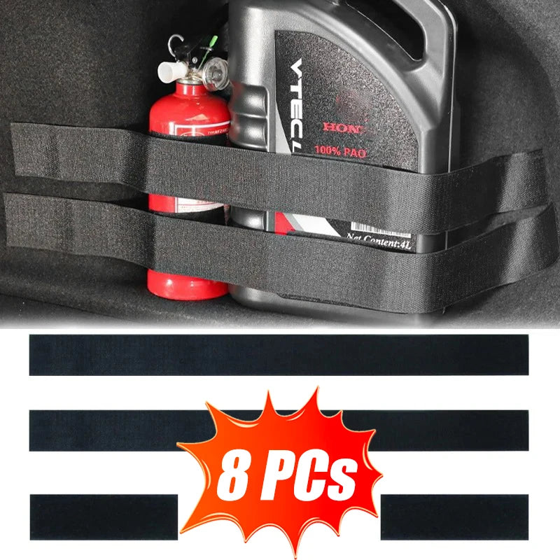 Car Trunk Elastic Nylon Storage Bag Organizer 4/8 PCs