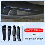 Door Side Storage Box and Trash Can for 2025 2026 Tesla Model 3 Y Juniper Model YL Acc close-up view