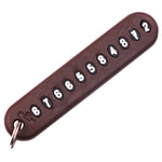 Silicone Phone Number Key Ring Anti-Lost Keychain close-up view