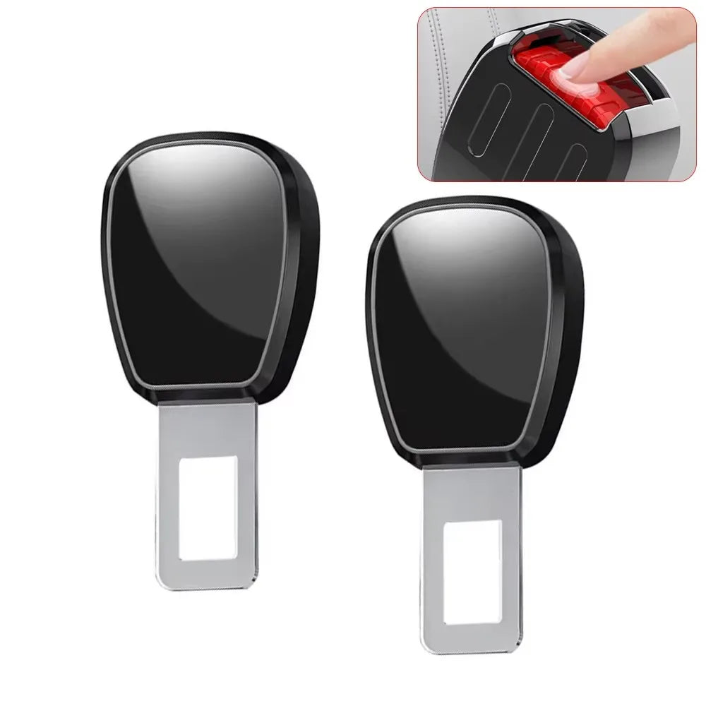 1/2PCS Car Seat Belt Clip Extender Safety Seatbelt Lock Buckle Plug Thick Insert Sock lifestyle view