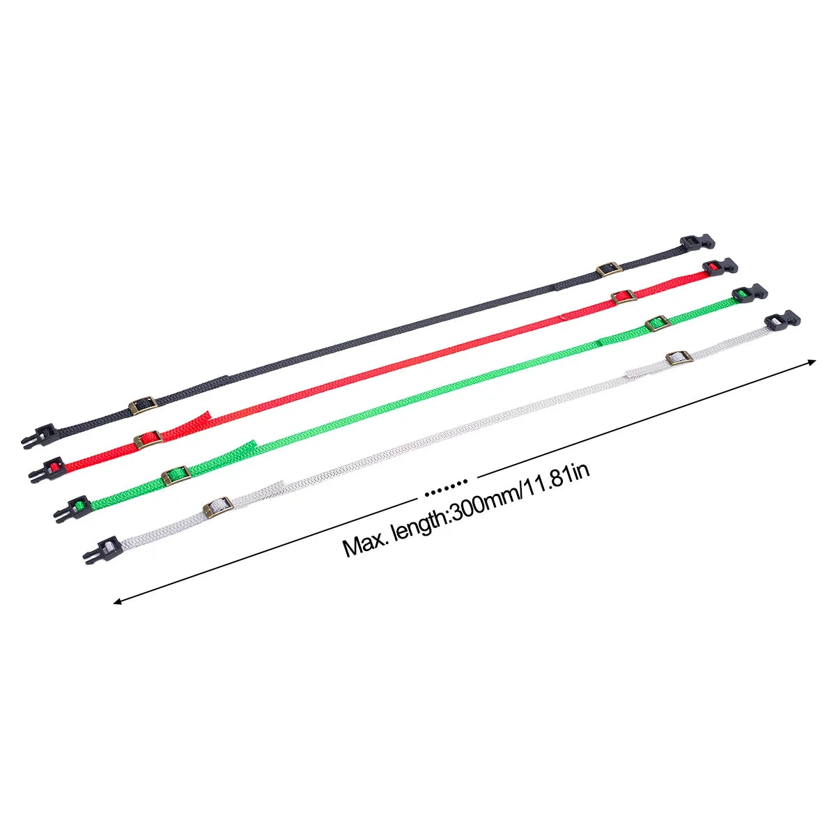 5Pcs Nylon RC Crawler Roof Rack Tie Down Straps | 1/8-1/24 Scale alternate view