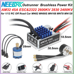 2322 2600KV 2830 2400KV Brushless Motor AM32 45A for 1/12 RC Crawler Car Off Road Car MN82 MN168 MN78 MN86 MN128 Power Kit