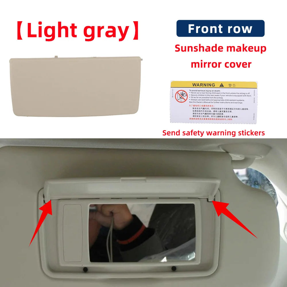 Replacement For Honda CRV RE1 2007-2011 Car Accessories Sun Visor Makeup Mirror Cover Auto Interior Cosmetic Mirror Cover