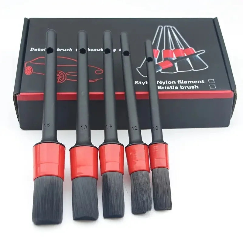 6pcs Detailing Brush Set Car Brushes Car Detailing Brush For Car Cleaning Detailing B alternate view