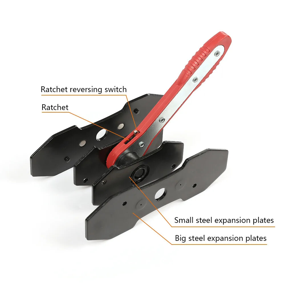 Car Ratchet Brake Piston Caliper Spreader Brake Caliper Press Tool Separator Pad (Red)