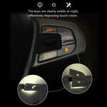Chrome Car Steering Wheel Switch Button Cover Trim For BMW 5 X3 G30 G38 G01 2018-2022 lifestyle view