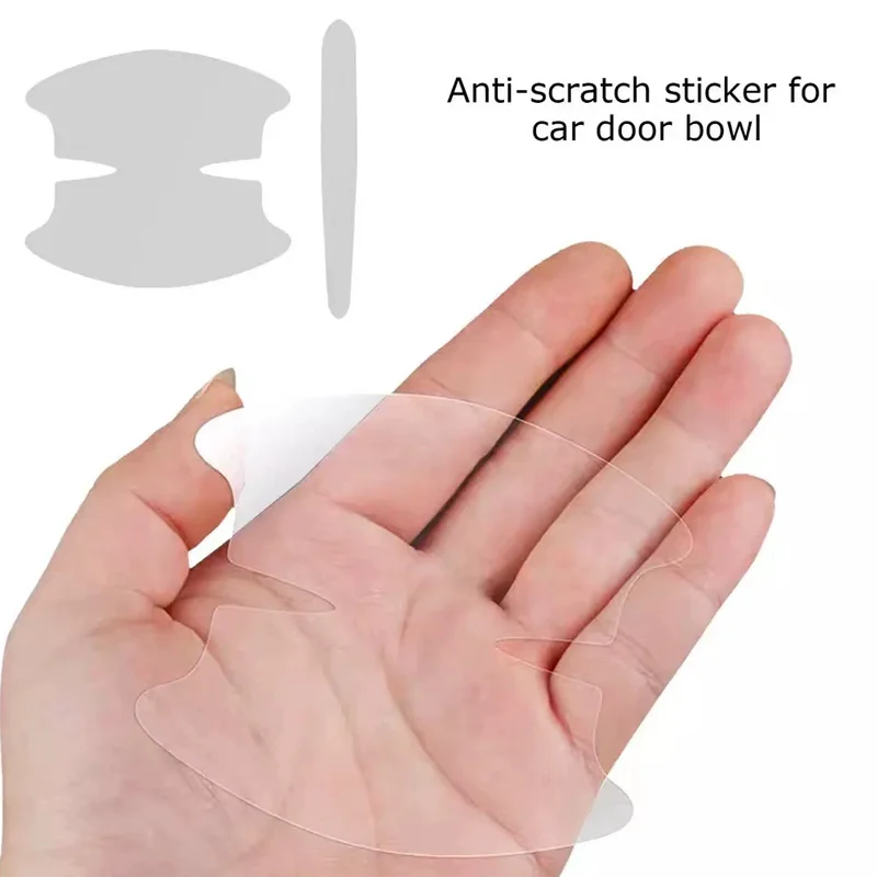 8PCS Door Handle Sticker, Scratch-Proof Car Door Protective Sticker, Door Bowl Protec lifestyle view