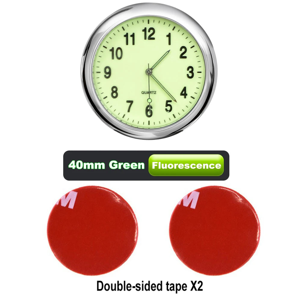 2023 New Mechanics Quartz Clocks Digital Watch Car Mini Clock Automobiles Internal Stick-On Car Ornament Auto Accessories