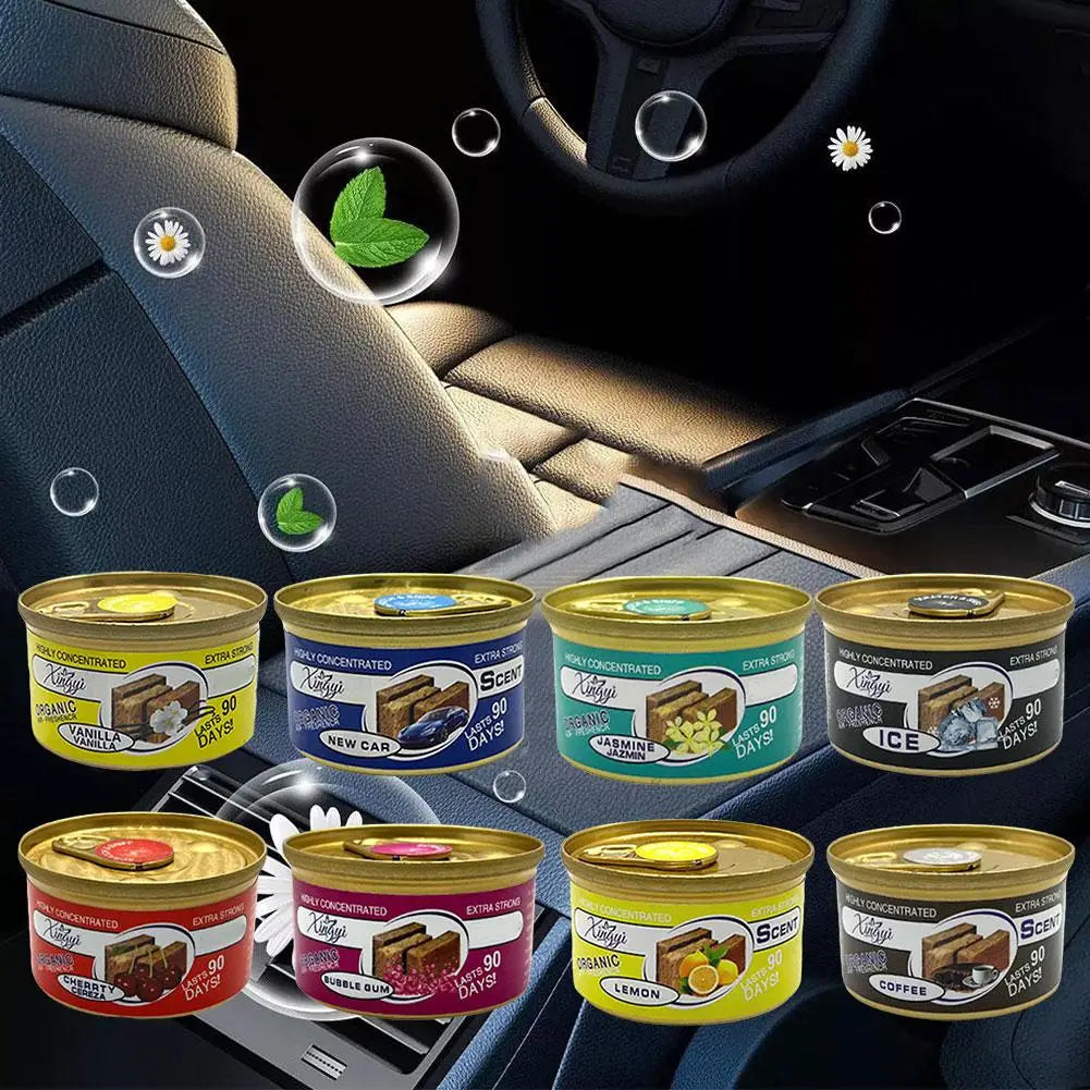 Canned Wood Block Car Air Freshener Long-Lasting Auto Aromatherapy Perfume Odor Eliminator For Home Wardrobe Deodorant Supp N7P2