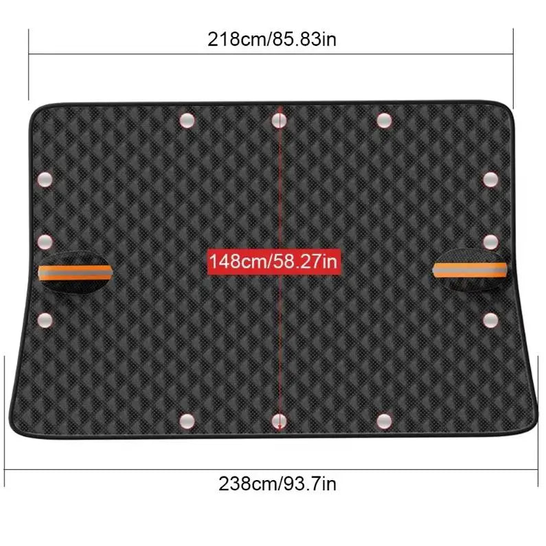 Car Snow Cover Windscreen Protector | Winter Waterproof Anti Ice Frost Sunshade close-up view