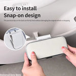 Multifunctional Car Trash Can with Lid Button, Hanging Storage Bin additional angle