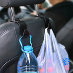 4Pcs Car Seat Back Hook Rear Interior Portable Hanging Bag Purse Holder Universal Storage Auto Faste