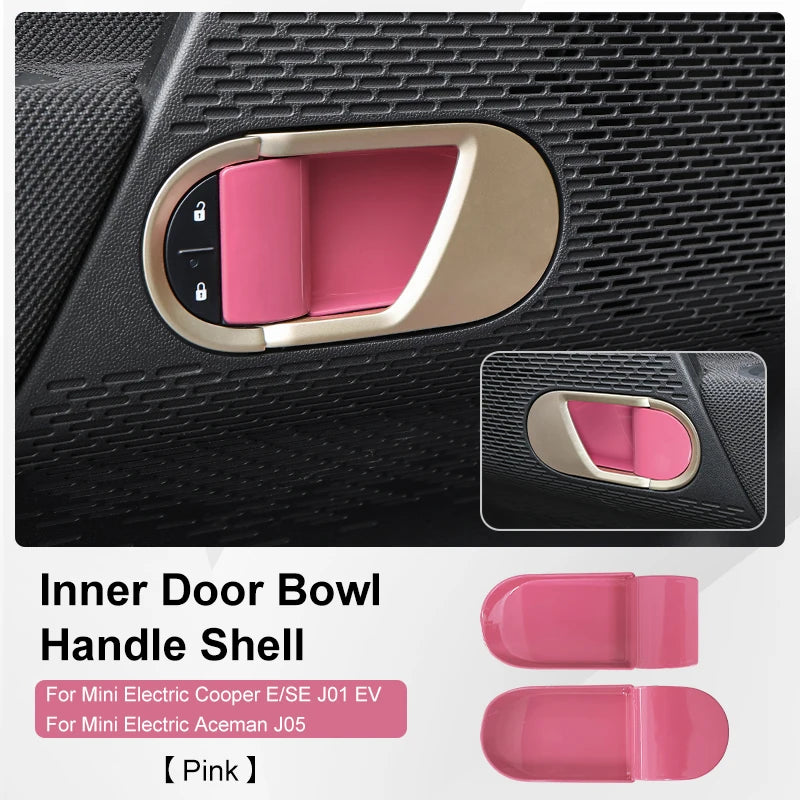 Mini Cooper F65 F66 F67 2024-2025 Inner Door Handle Bowl Cover | ABS Trim Decoration She detail view