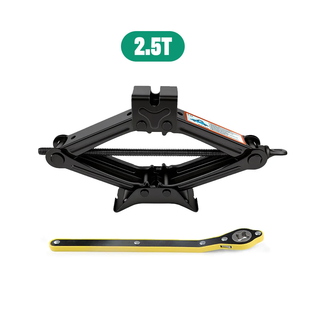 Mechanical Manual Scissor Jacks With Stabilizer Base & Ratchet Wrench For Car/SUV Tir alternate view
