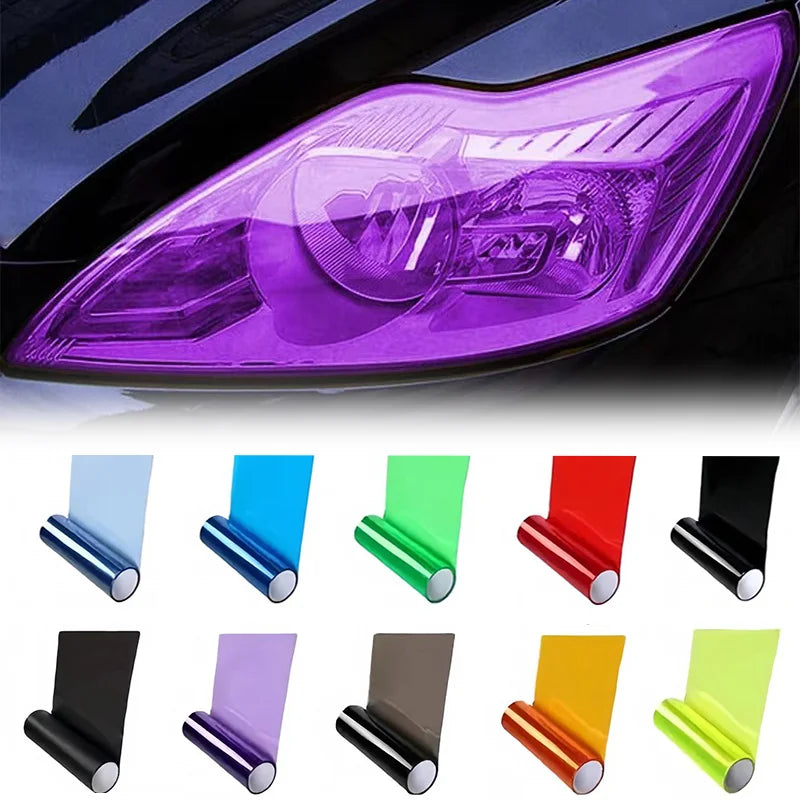 Car Headlight Taillight Protective Film Tint Vinyl Film Auto Lamp Film Sticker Sheet Color-Changing