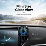 Summer New Mini USB Car Fan, 3 Speed Adjustable, Air Vent Mount with Colorful Light, A close-up view
