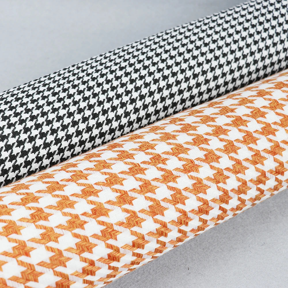1pcs Houndstooth High Quality Cotton Linen Seats Fabric Car Seat Cover Headliner Door alternate view