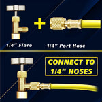 1/4 Thread Adapter R-134a Refrigerant Can Dispensing Bottle Tap Opener Valve 60*35mm lifestyle view