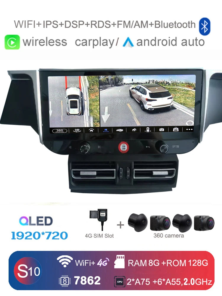 Car Radio for Porsche Macan 2010-2016 | Wireless CarPlay Android Auto 12.3" IPS 4G LT lifestyle view