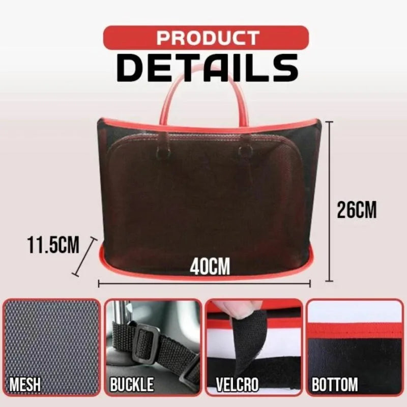 Car Seat Middle Storage Bag, Car Net Pocket Storage Organizer, Car Interior Supplies Sto detail view