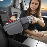 Auto Armrest Pillow Cover Pad Box Armrest Heightening Pad Car Armrest Box With 2 Cup Holder Auto Center Console Armrest Cushion