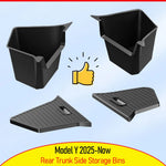 2025 2026 Model Y Juniper Rear Trunk Storage Bins for Tesla Model Y Juniper Trunk Mat Cargo Liner Si