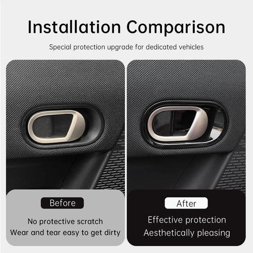 Car Inner Door Handle Bowl Cover Trim Decoration Shell For Mini Cooper F65 F66 F67 2024 2025 Fuel Version Interior Accessories