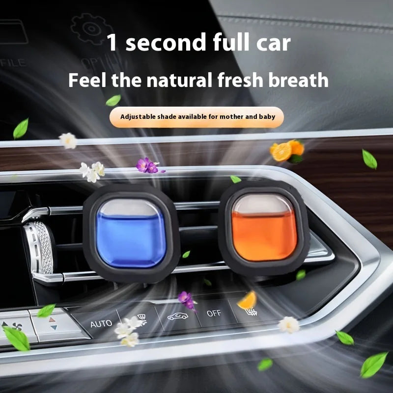 Car Air Freshener Vent Clip - Essential Oil Scented Odor Eliminator Non-Toxic Car Interi detail view