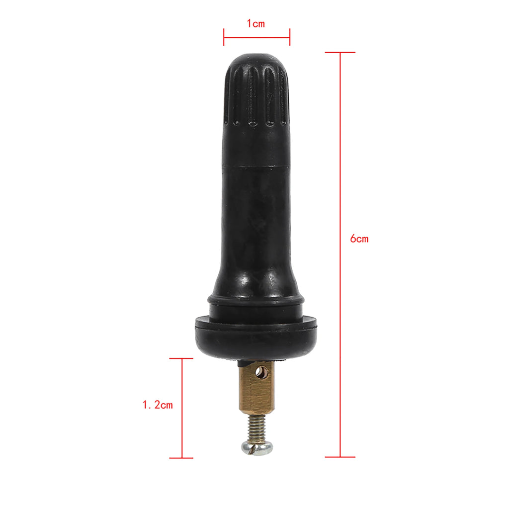 4Pcs TPMS Tire Valve Stems | Snap In Replacement for Buick close-up view