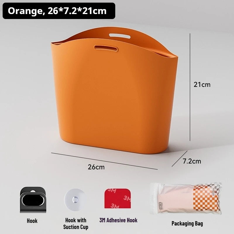 Silicone Car Trash Can Foldable Hanging Car Organizer close-up view