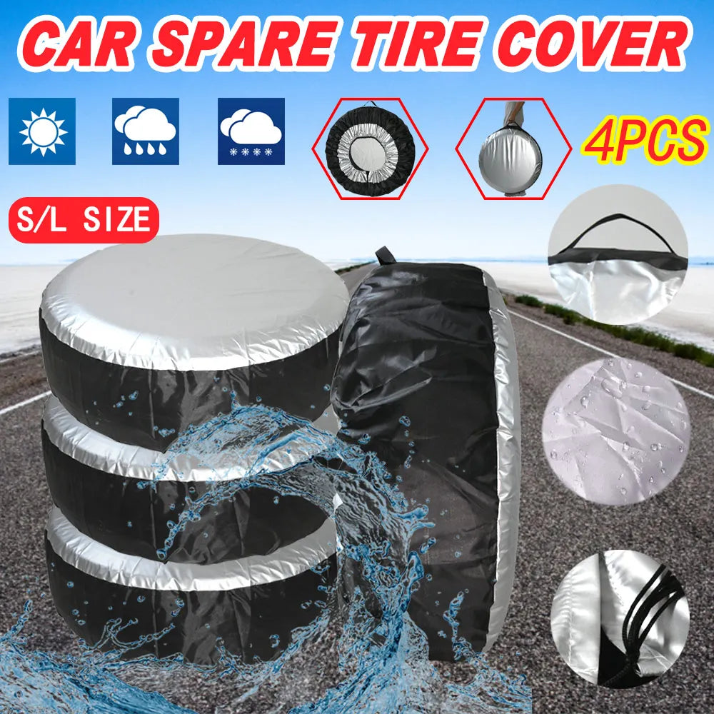 Spare Tire Storage Bag | Waterproof Tire Cover for SUV Car 13-19 19-23 Inch alternate view