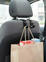 Car Backseat Hooks, Set of Two, Hidden Multifunctional Headrest Storage Rack, Universal Car Interior