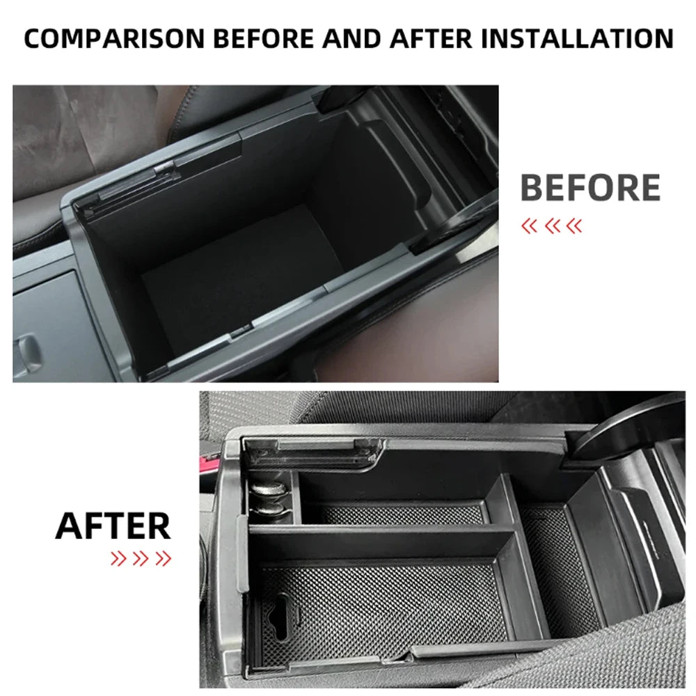For Toyota Camry XV50 2012 - 2017 ABS Armrest Storage Box Car Center Console Organizer Tray Interior Accessories
