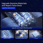 Wireless Car Air Pump Portable Air Compressor Electric Tire Inflator with LCD Digital close-up view