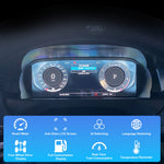 Digital Cluster Dashboard for Land Rover Evoque 2012-2019 | Wireless CarPlay 12.3-inch close-up view