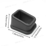Car Seat Belt Slot Holder Silicone EVA 2 Pack additional angle