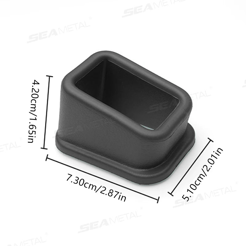 Car Seat Belt Slot Holder Silicone EVA 2 Pack additional angle