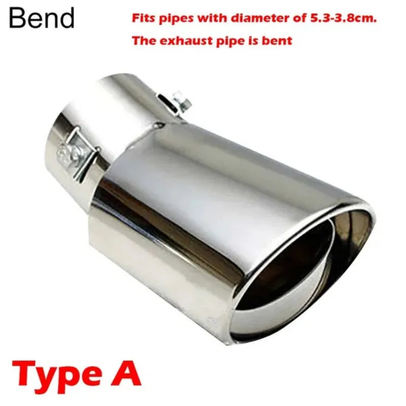 Stainless Steel Universal Car Exhaust Tail Pipe | Bend or Straight Options additional angle