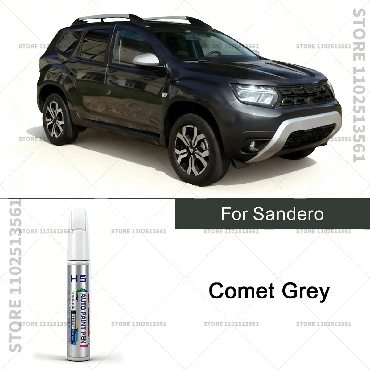 For Sandero Paint Repair Pen Touch Up Scratch Remover DIY Car Accessories Pearl Black alternate view